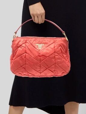 Prada Vintage Zip Handbag Tessuto Orange
Nylon Handbag